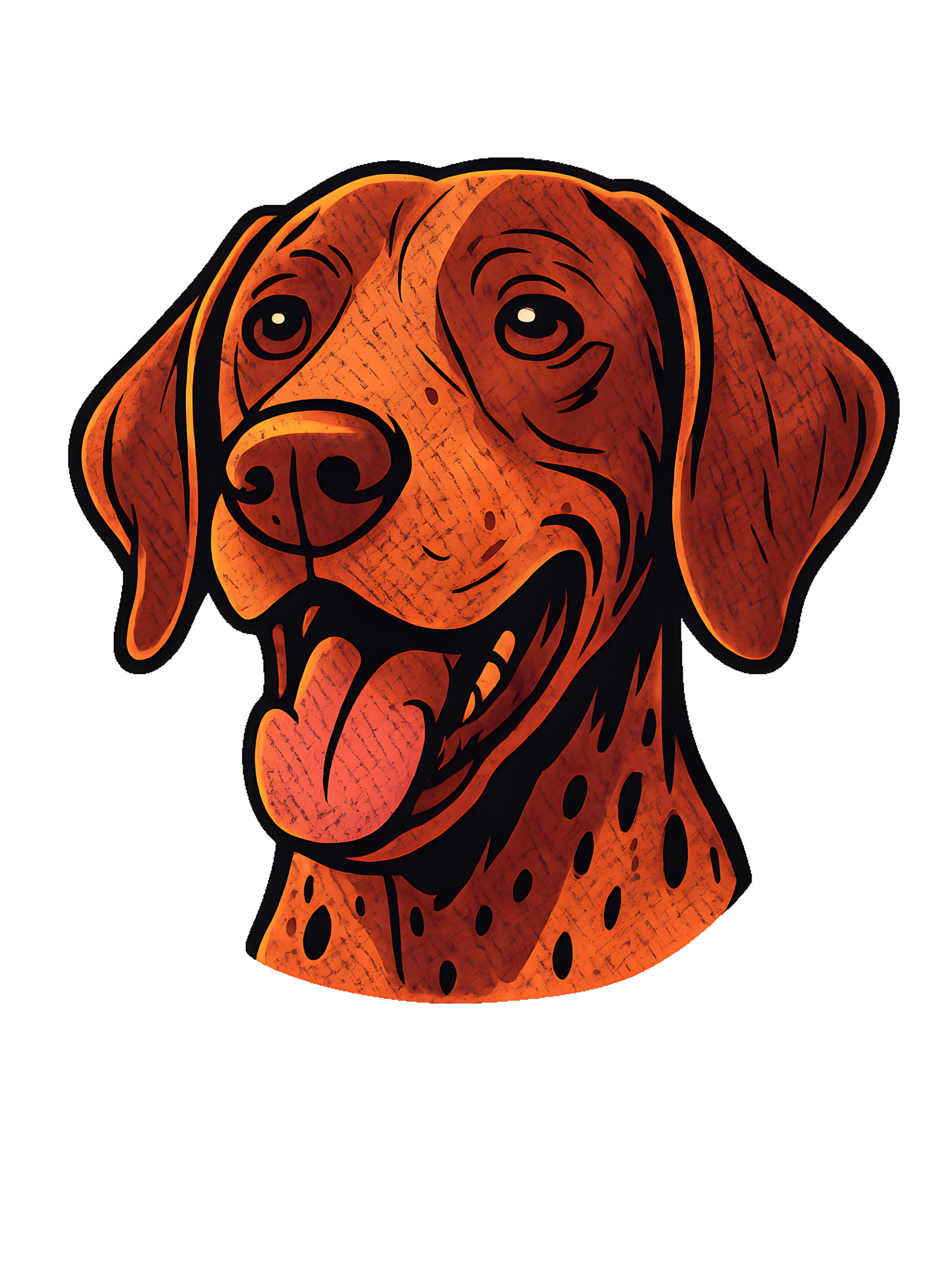 German Shorthaired Pointer in comic book style with warm colors - Image 2