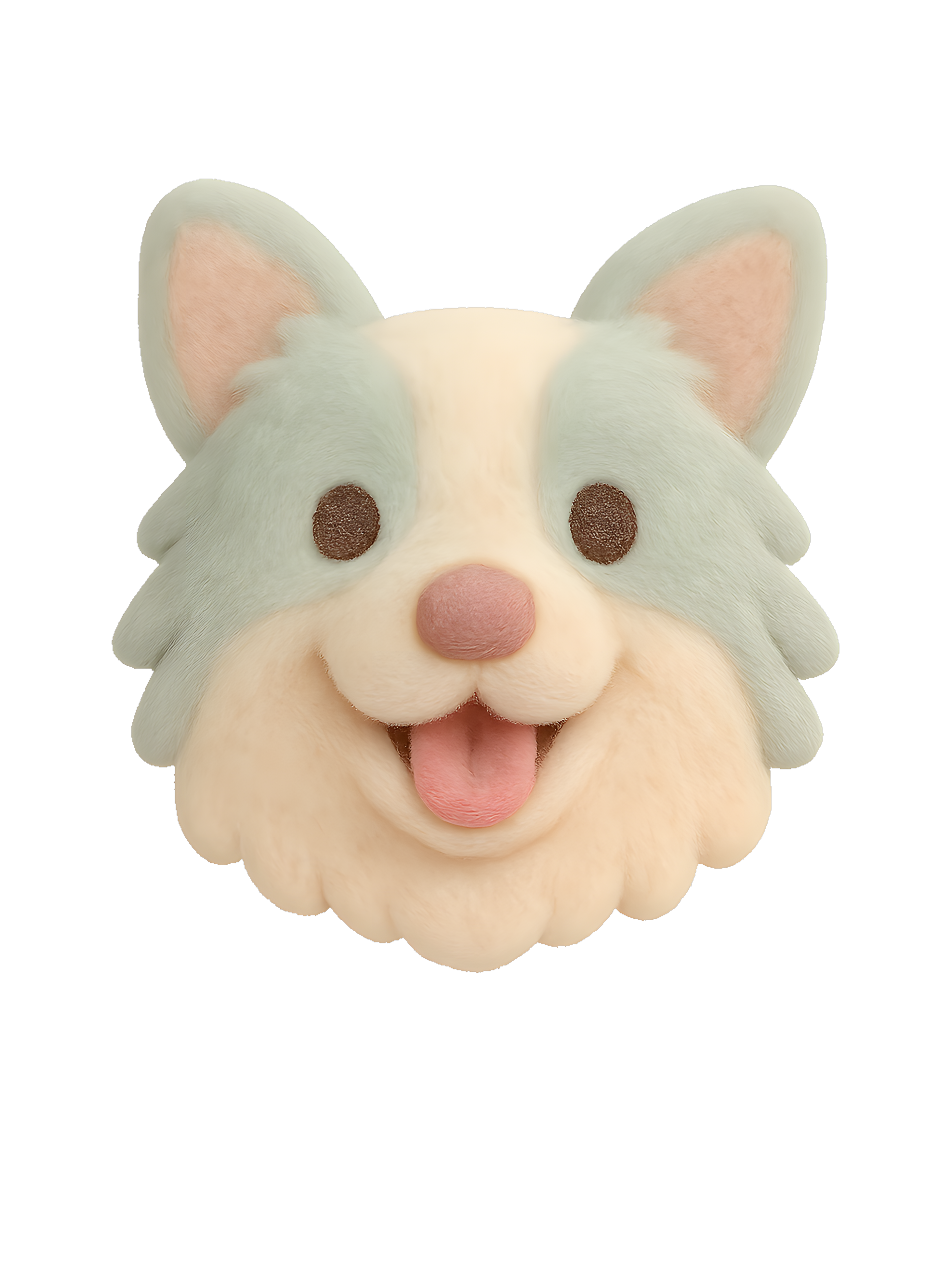 Border Collie in dollhouse style with soft pastel colors - Image 2