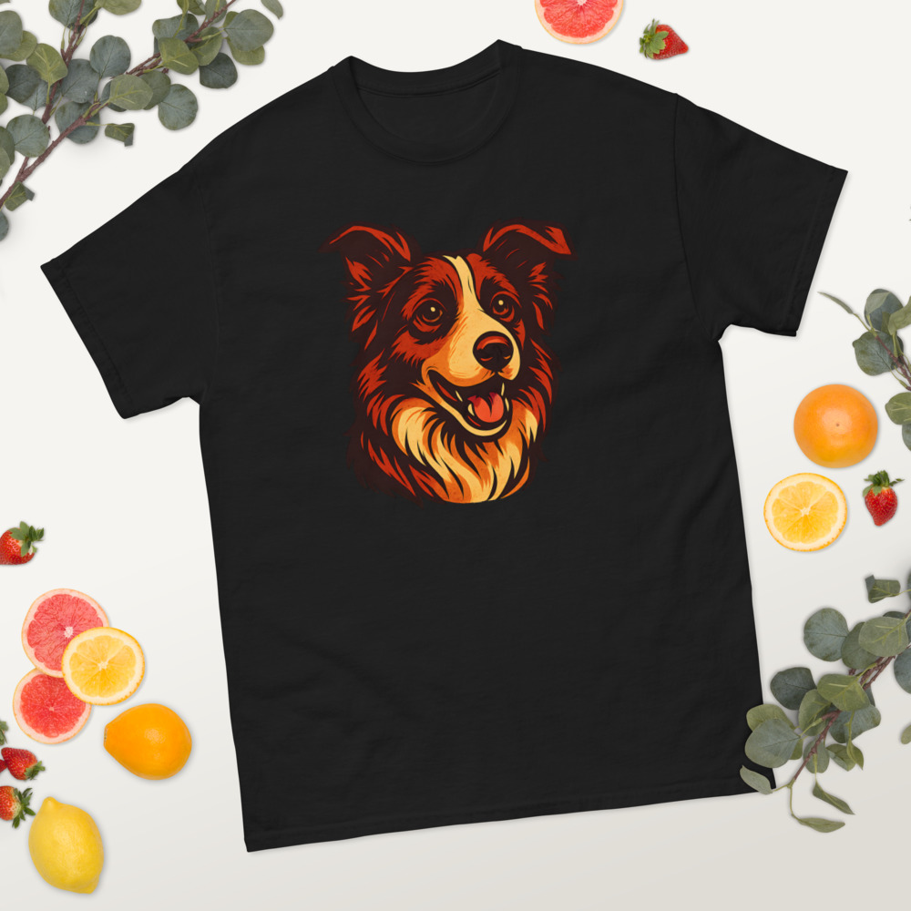 Border Collie in comic book style with warm colors - Image 8