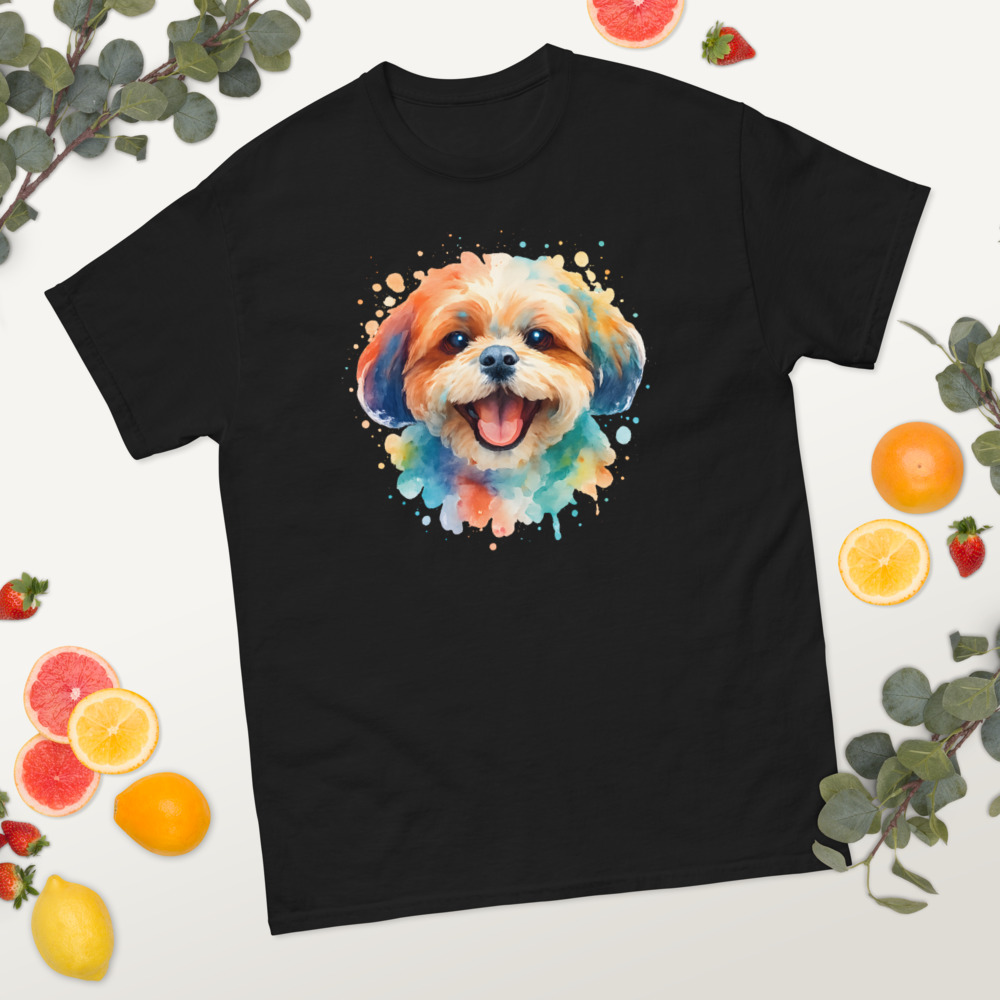 Shih Tzu in watercolor splash style with vibrant colors - Image 8