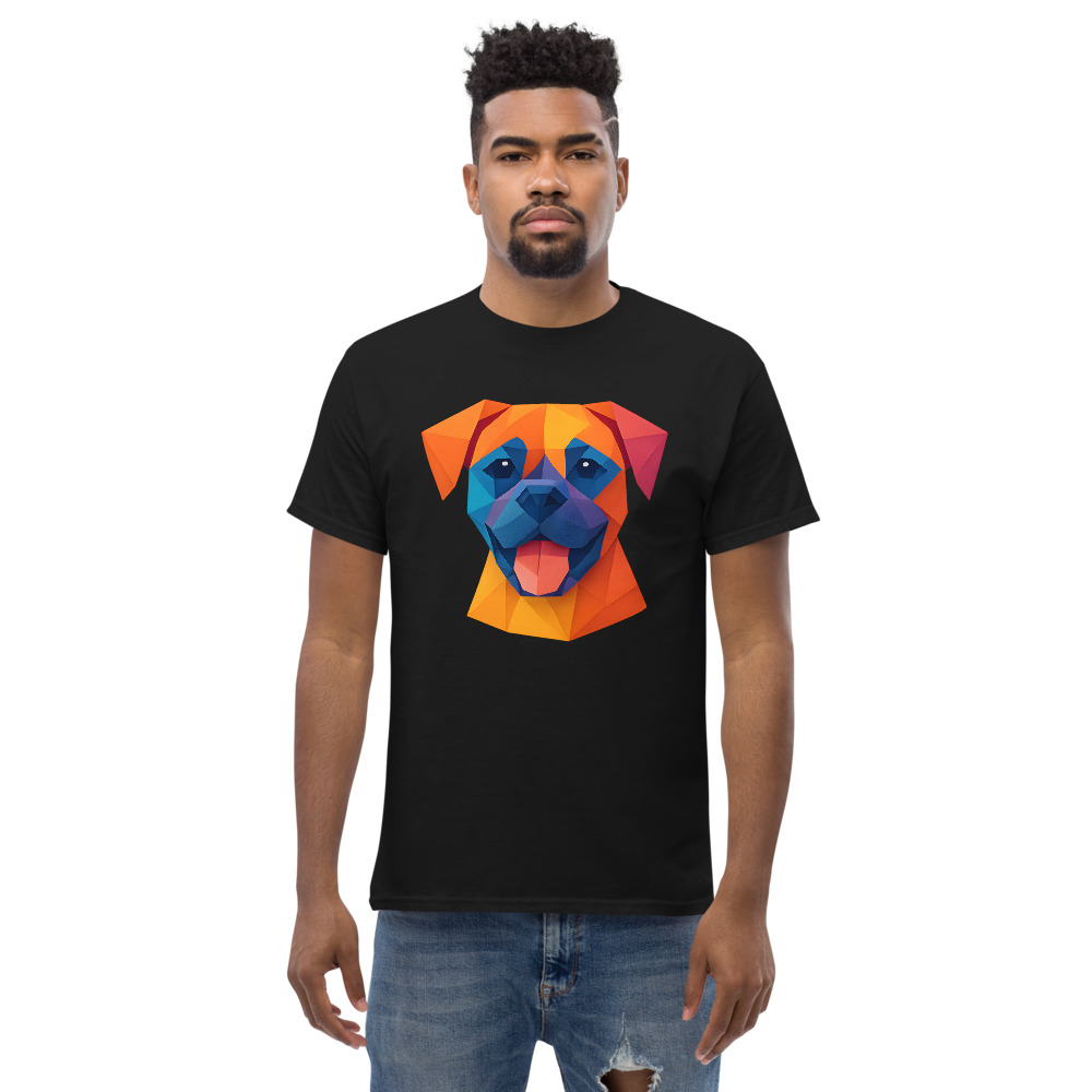 Boxer dog in origami paper style with bright colors - Image 8