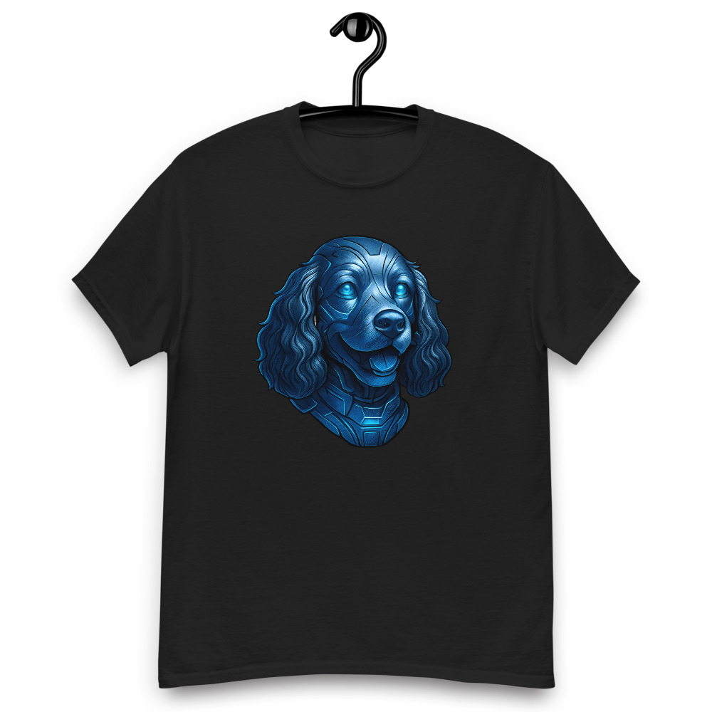 Cocker Spaniel in Cyberpunk style with Steel Silver and Electric Blue - Image 9