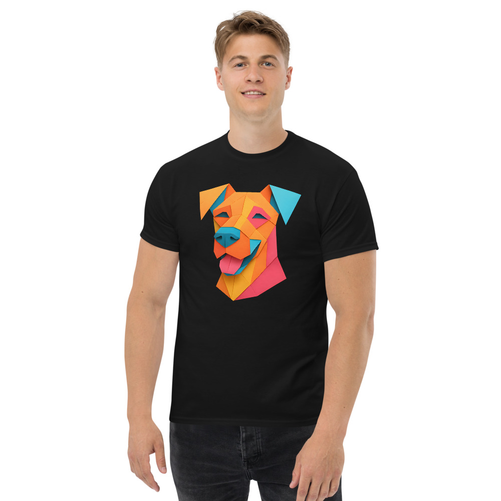 Great Dane in origami paper style with bright colors - Image 9