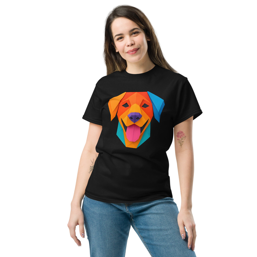 Rhodesian Ridgeback in origami paper style with bright colors - Image 8