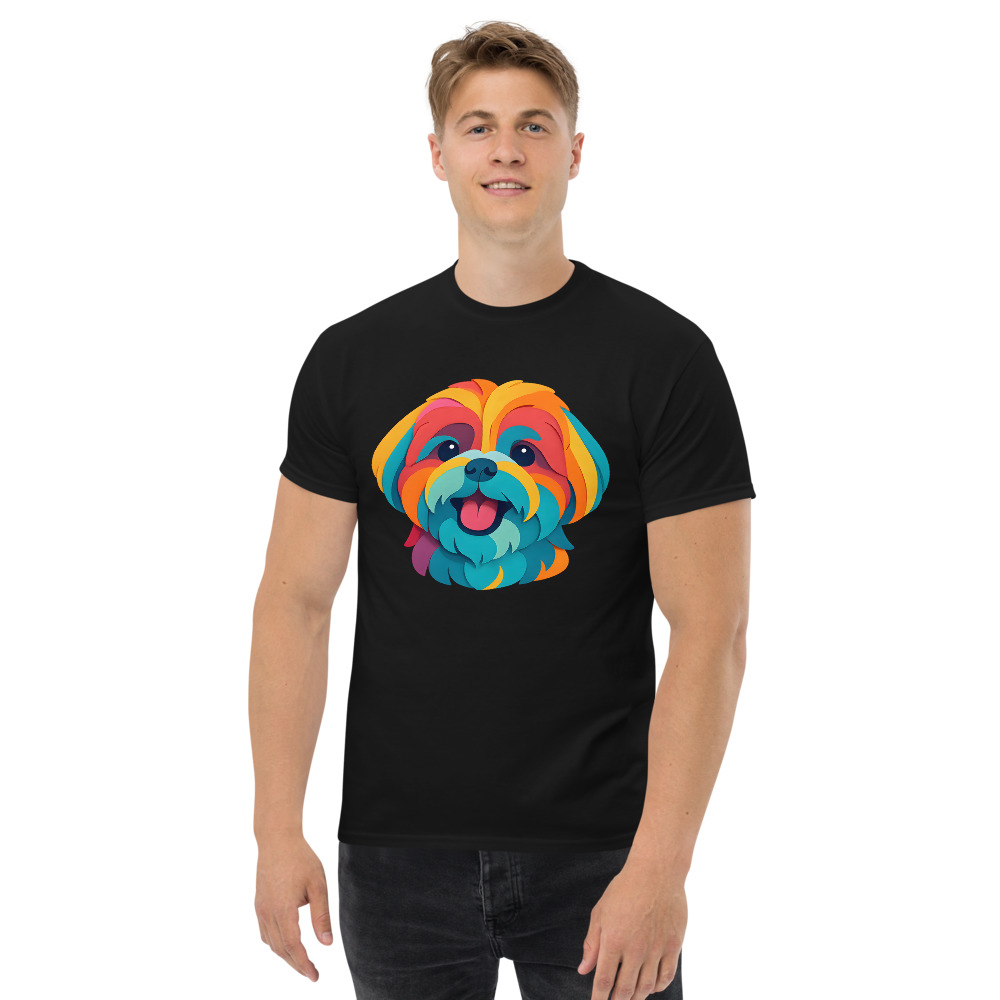 Shih Tzu in paper cutout style with bright colors - Image 8