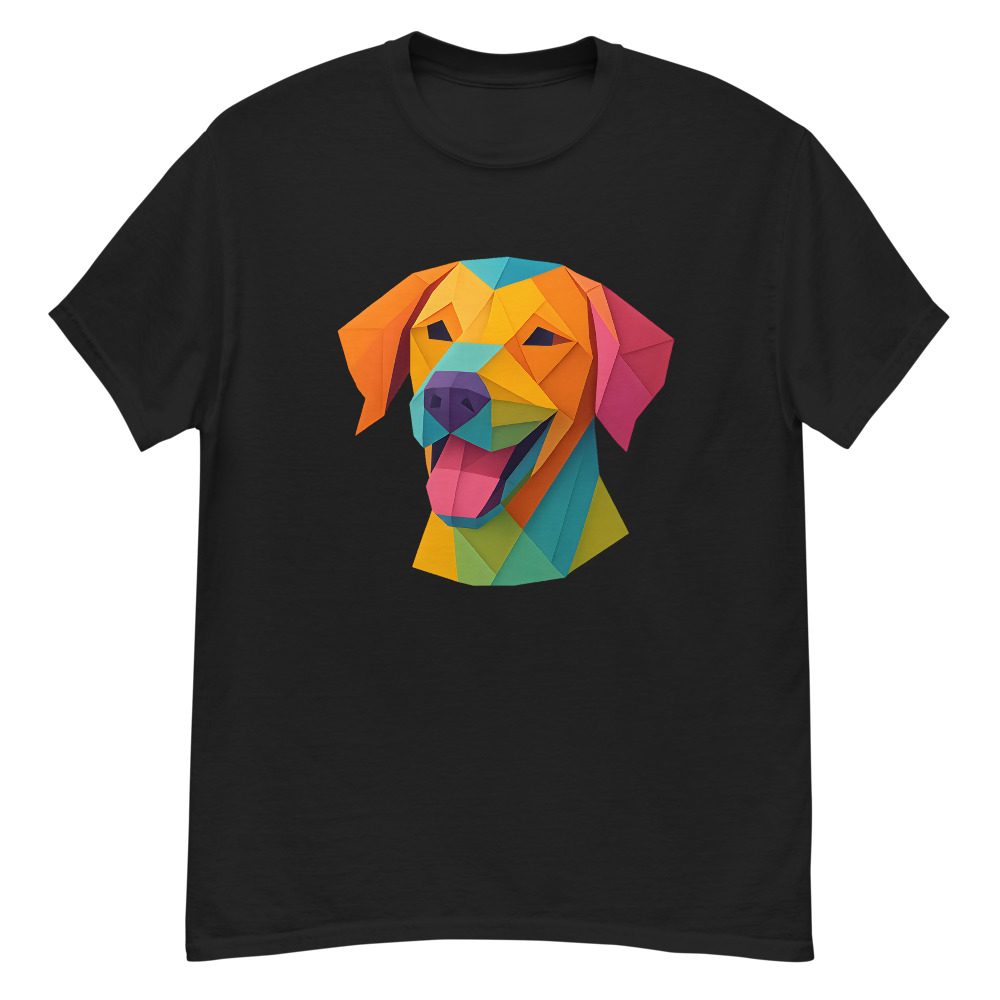 Vizsla in origami paper style with bright colors - Image 8