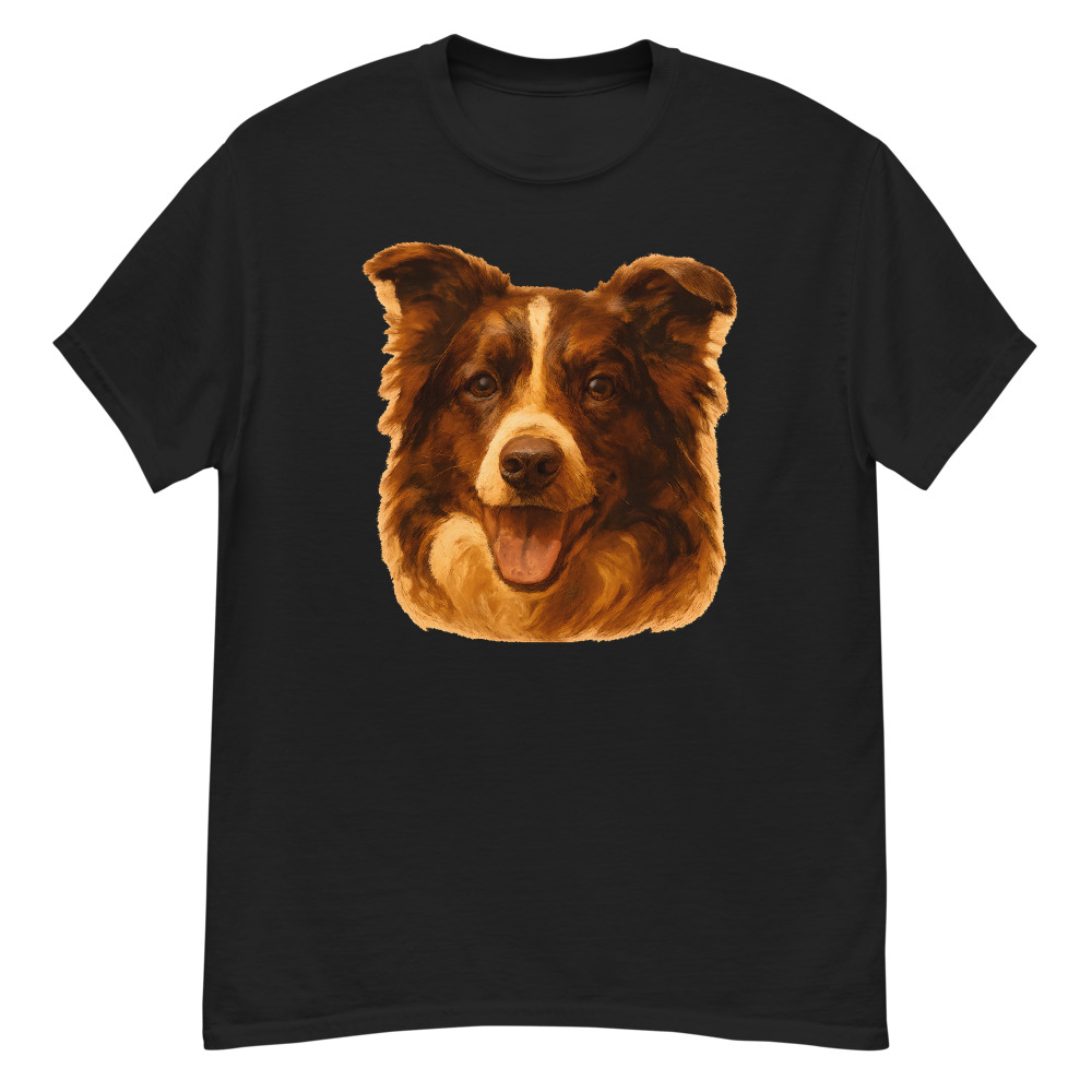 Border Collie in oil painting style with warm earthy palette - Image 9
