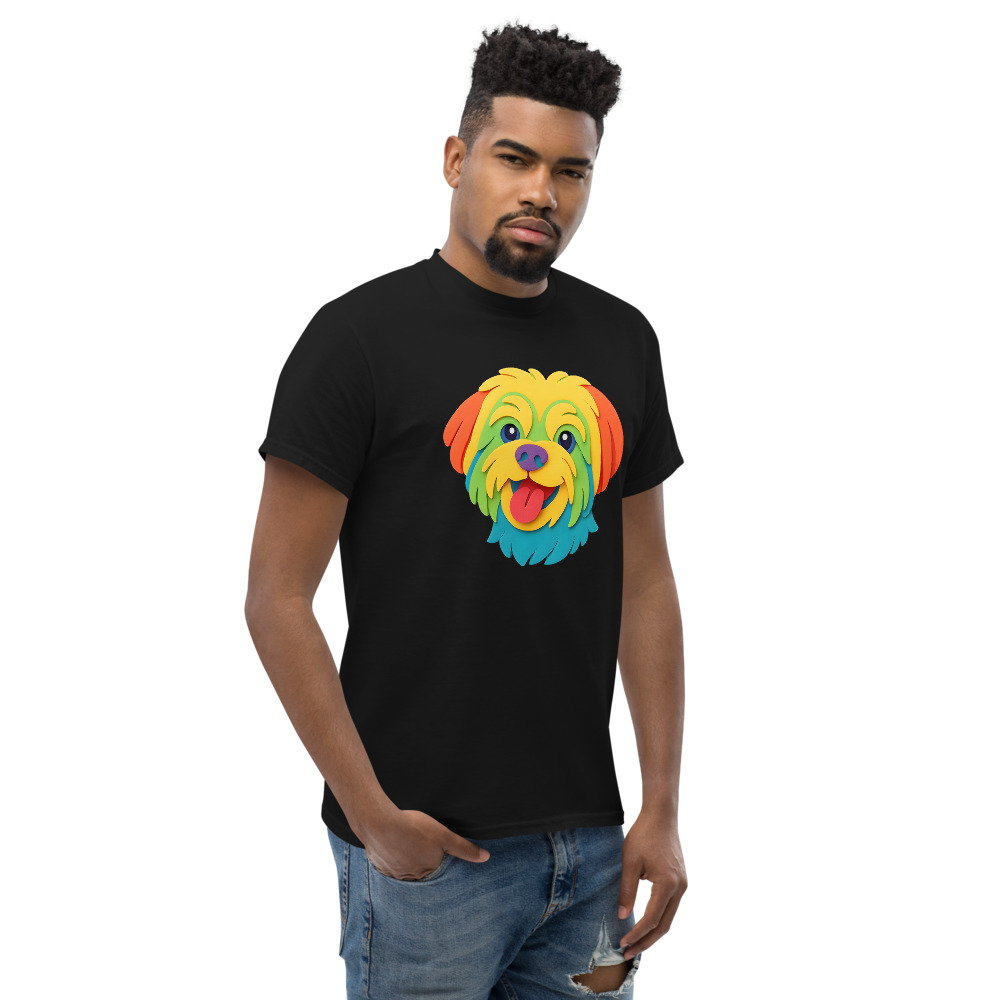 Maltese Dog in paper cutout style with bright colors - Image 8