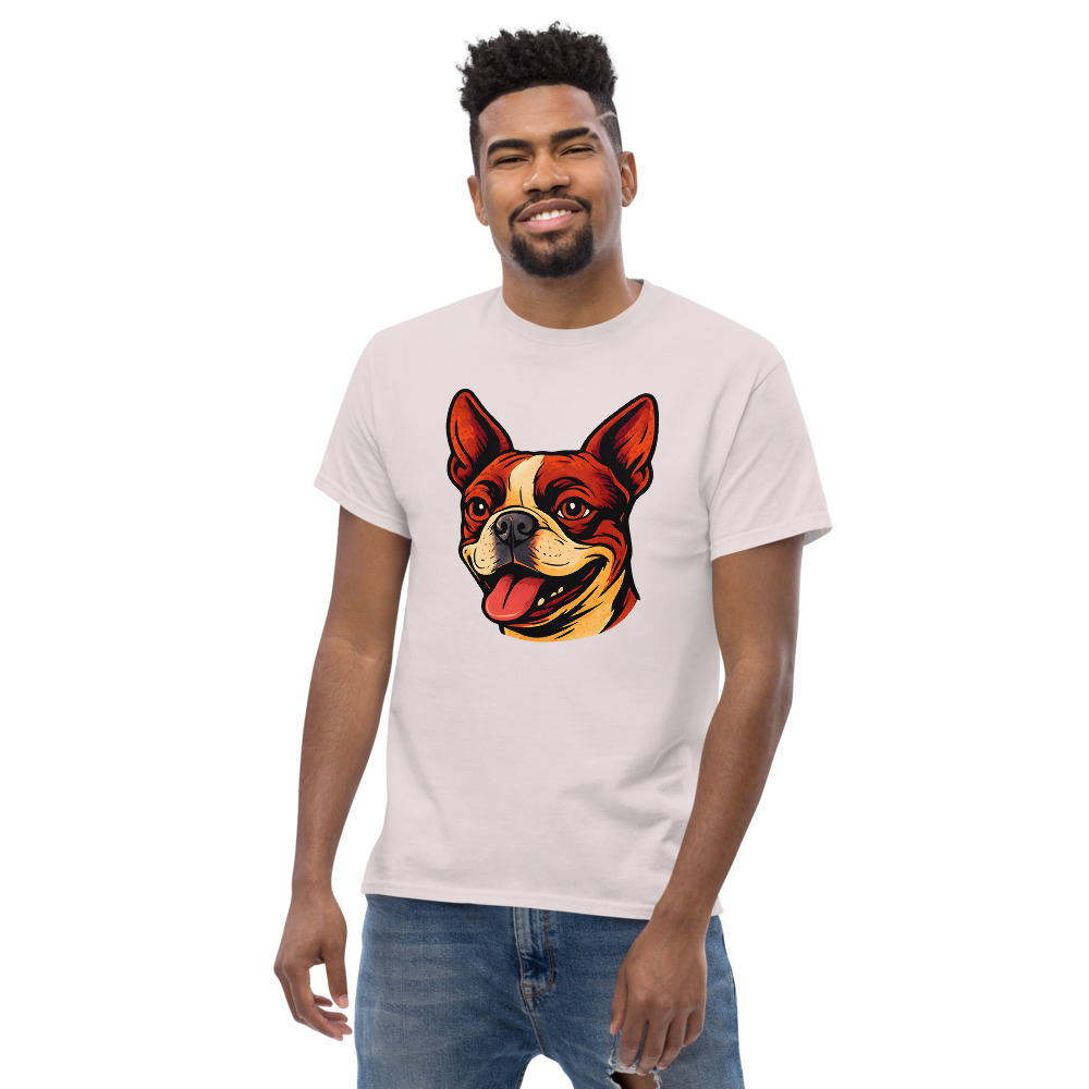 Boston Terrier in comic book style with warm colors - Image 6