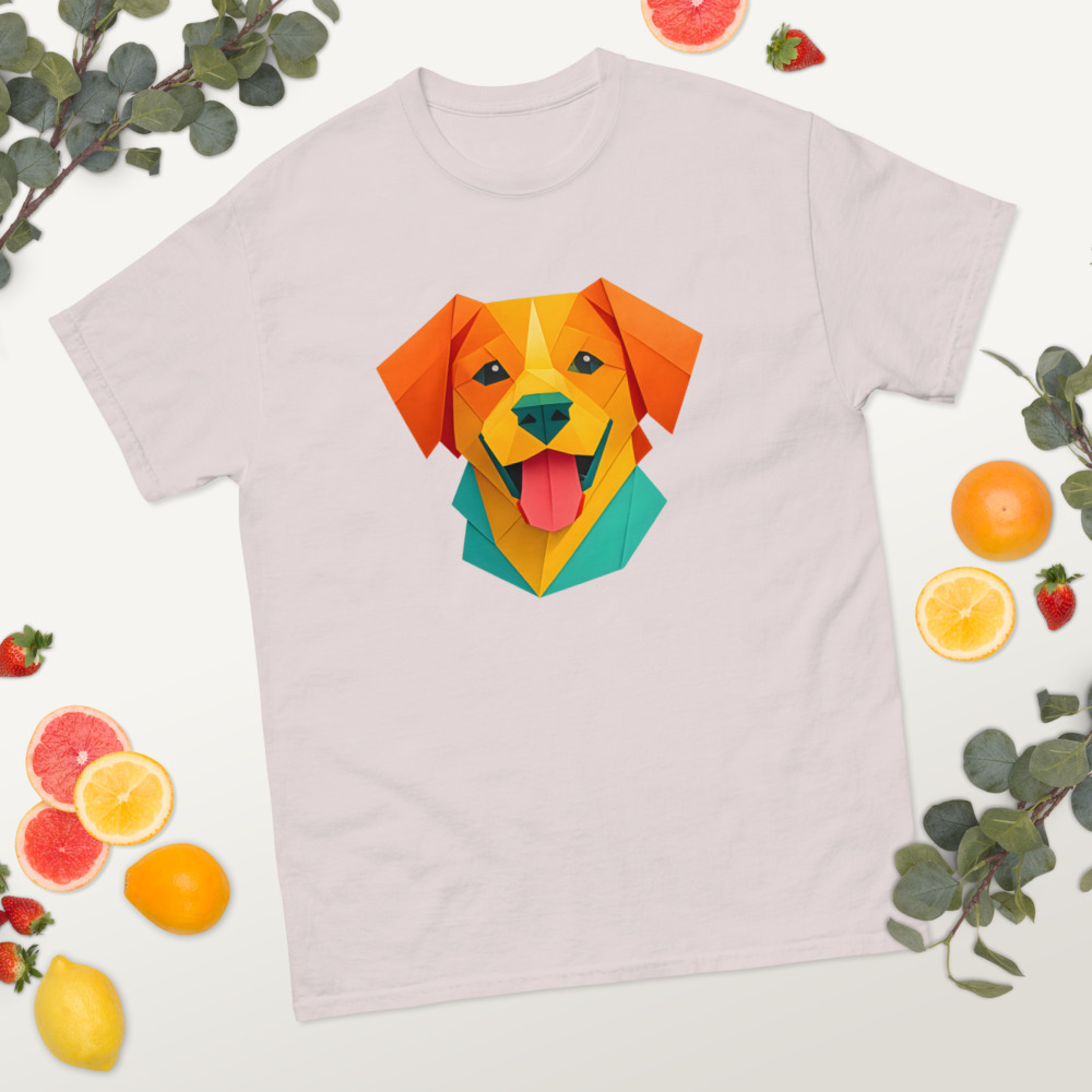 Brittany Dog in origami paper style with bright colors - Image 6
