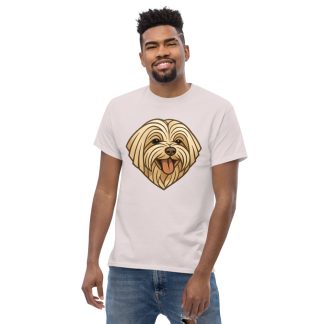 Maltese Dog in Art Deco style with breed colors