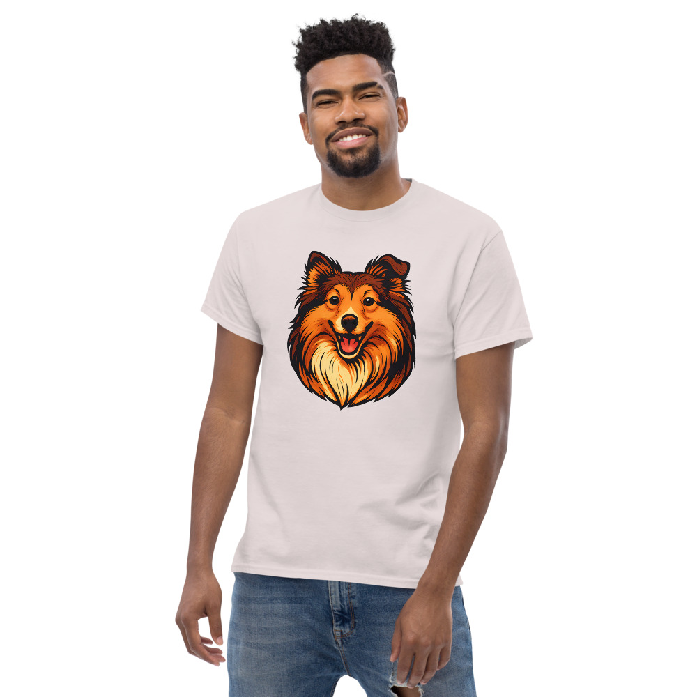 Shetland Sheepdog in comic book style with warm colors - Image 4