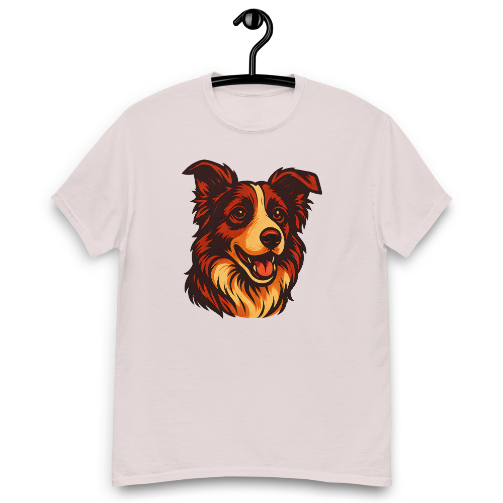 Border Collie in comic book style with warm colors - Image 3
