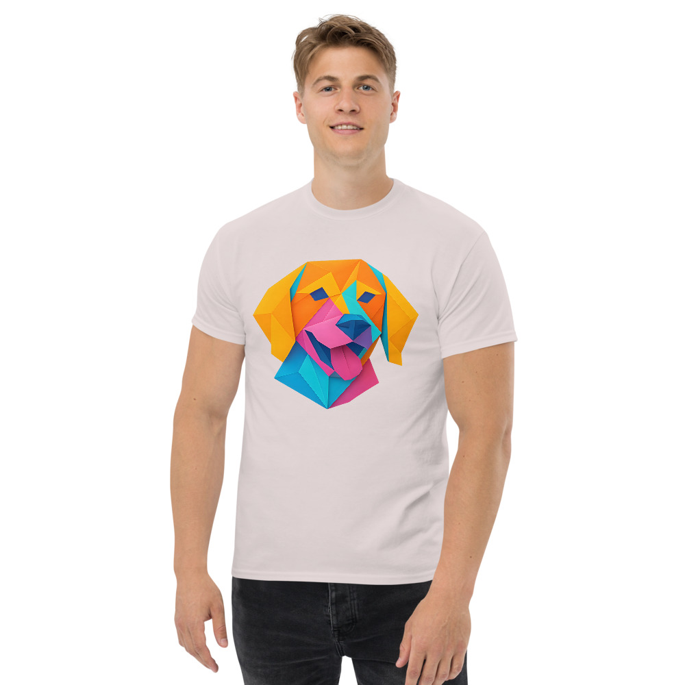 Beagle in origami paper style with bright colors - Image 6
