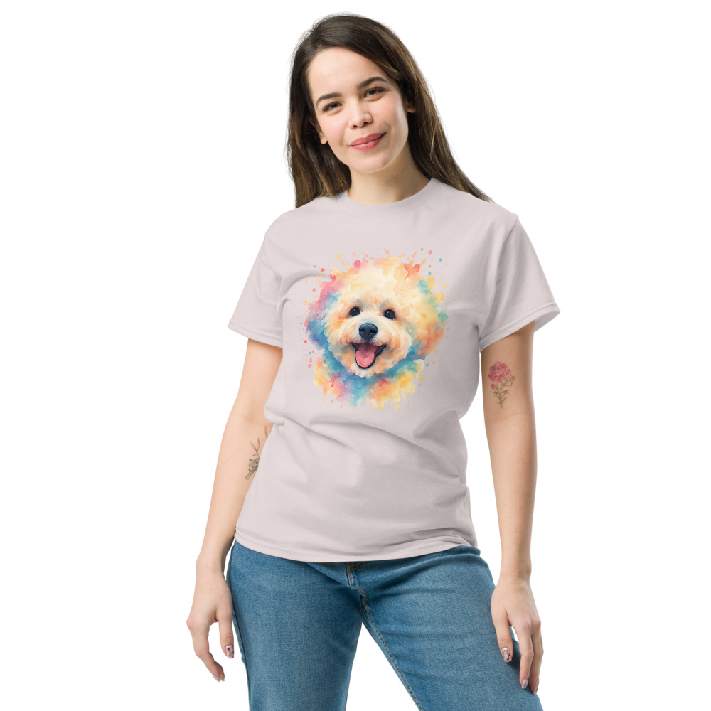 Bichon Frise in watercolor splash style with colorful splashes - Image 4