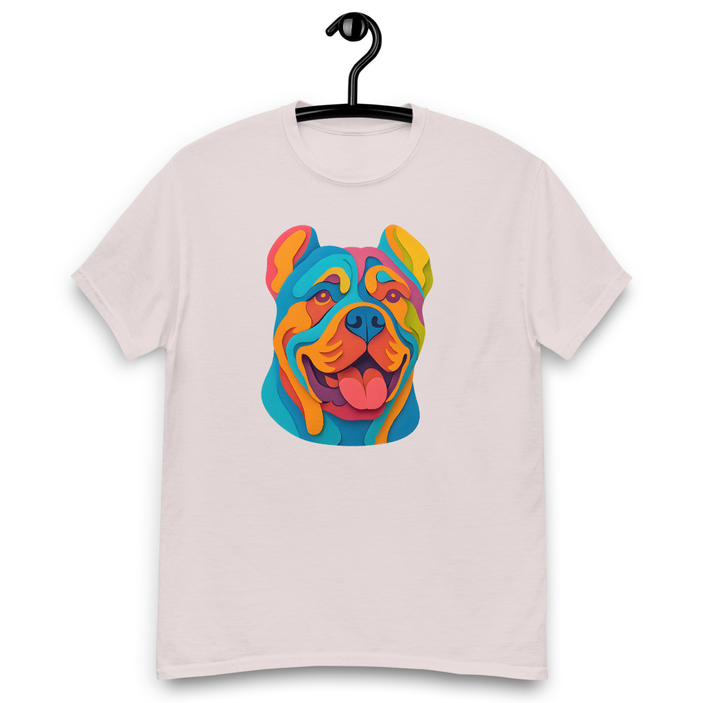 Cane Corso in paper cutout style with bright colors - Image 3