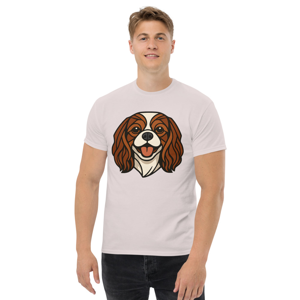 Cavalier King Charles Spaniel in Art Deco style with breed colors - Image 4