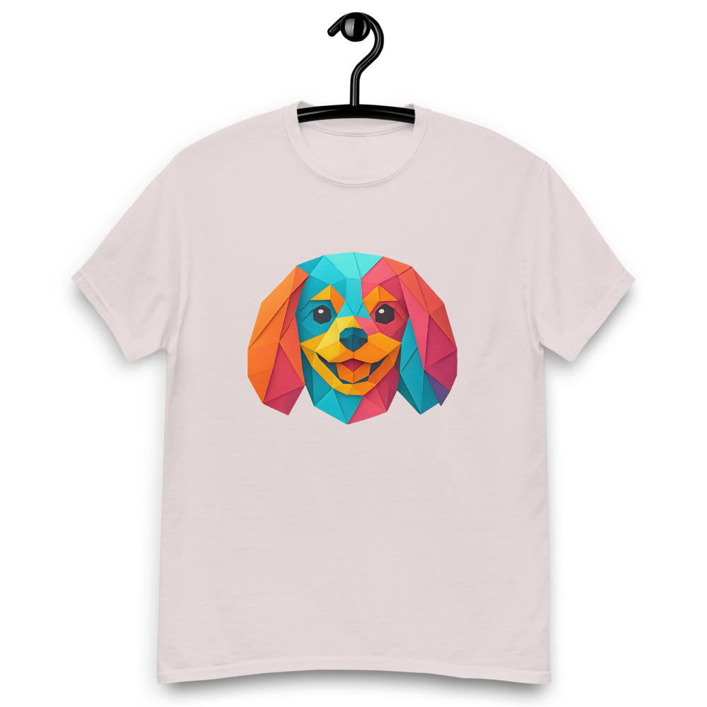 Cavalier King Charles Spaniel in origami paper style with bright colors - Image 4