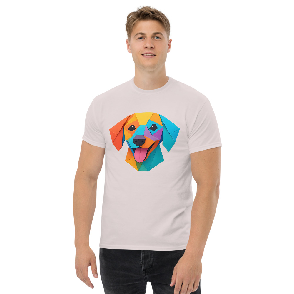 Dachshund in origami paper style with bright colors - Image 4