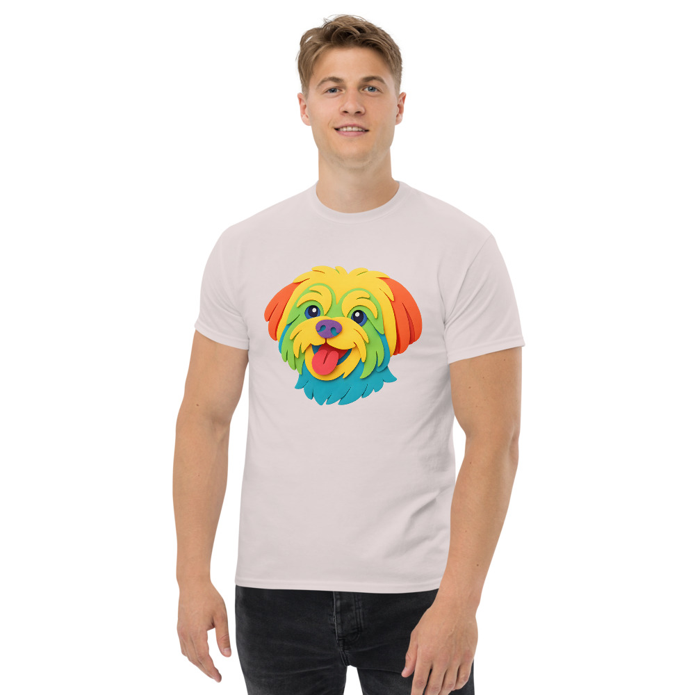 Maltese Dog in paper cutout style with bright colors - Image 6