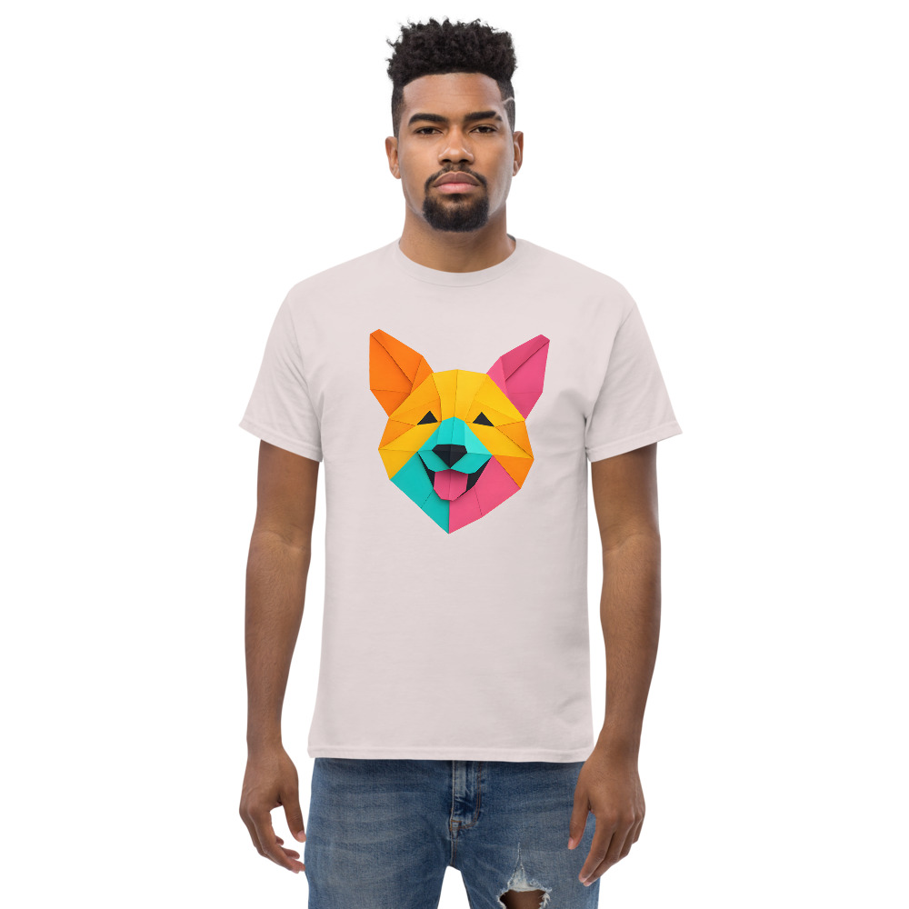 Pembroke Welsh Corgi in origami paper style with bright colors - Image 4