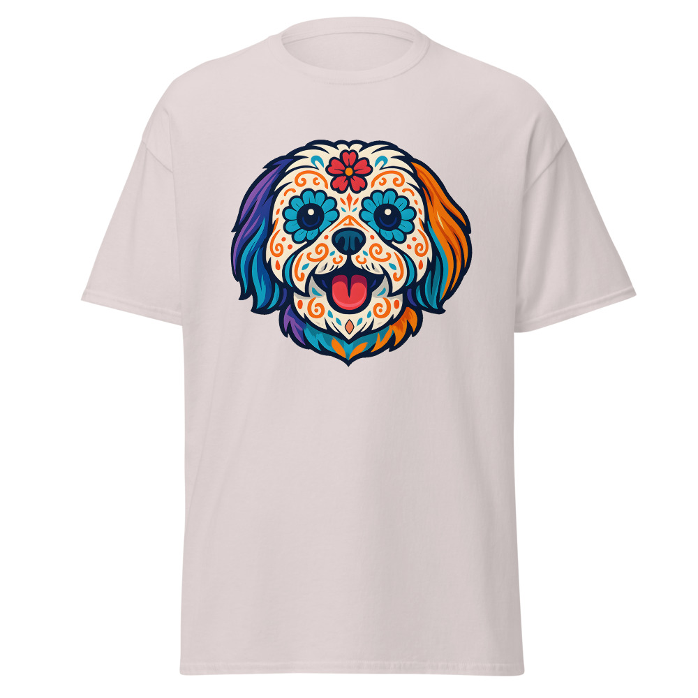 Shih Tzu in Day of Dead style with bright colors - Image 4