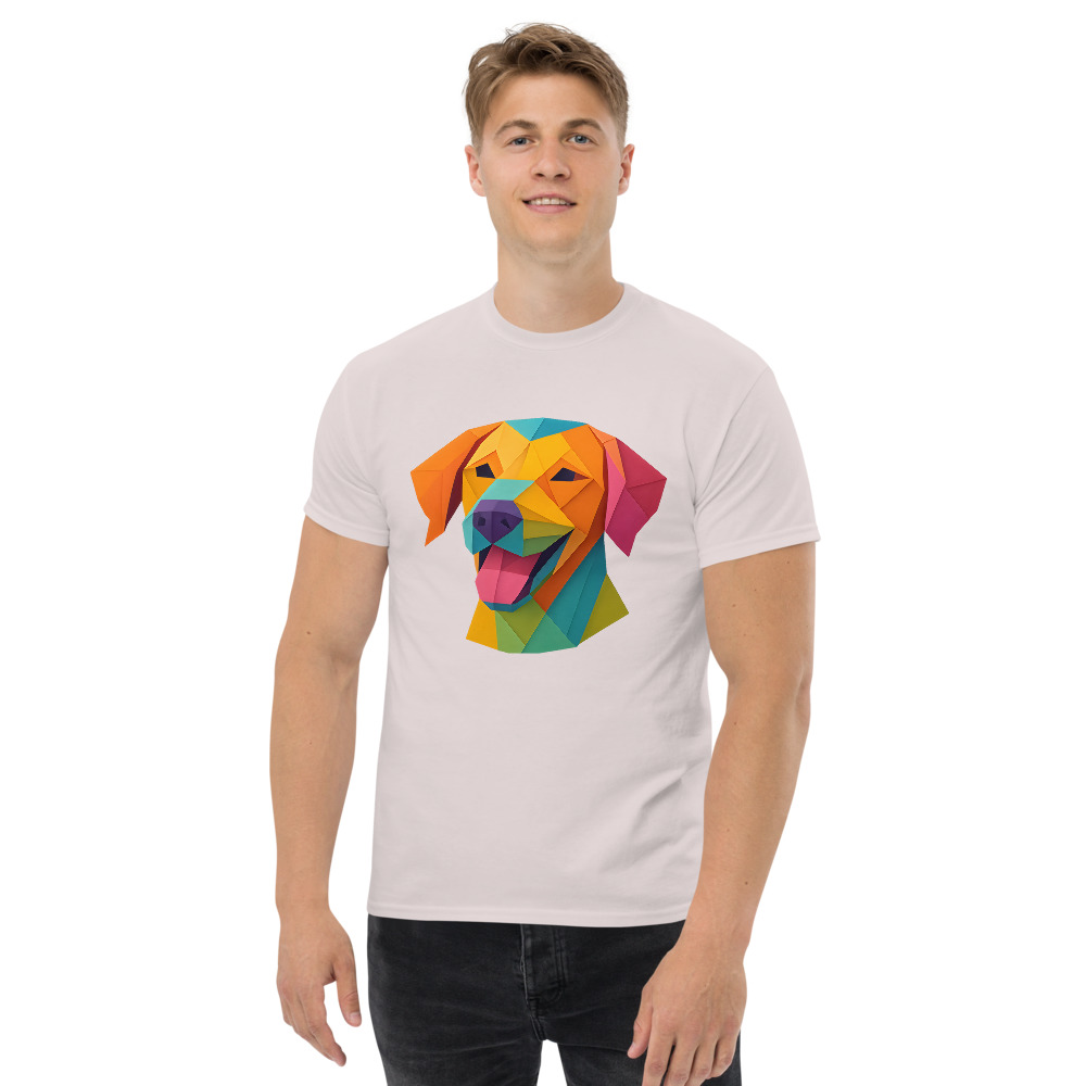 Vizsla in origami paper style with bright colors - Image 7