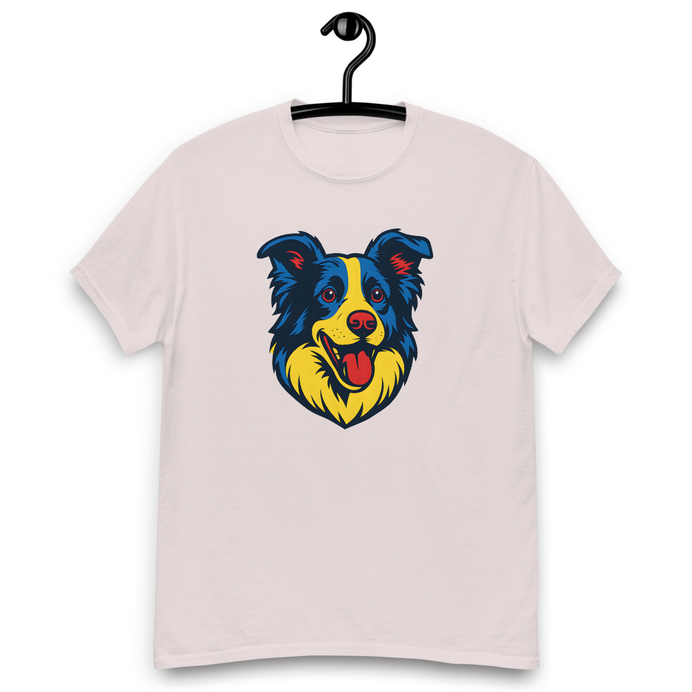 Border Collie in pop art style with bold primary colors - Image 3