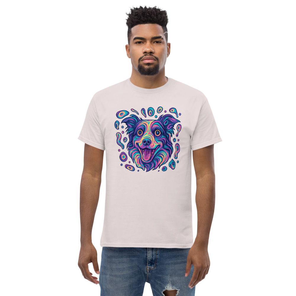 Border Collie in weirdcore style with distorted colors - Image 5