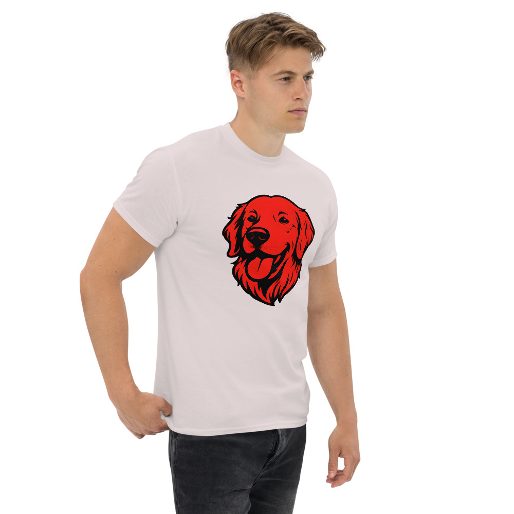 Golden Retriever in Pop Art style with Bright Red and Deep Black - Image 7