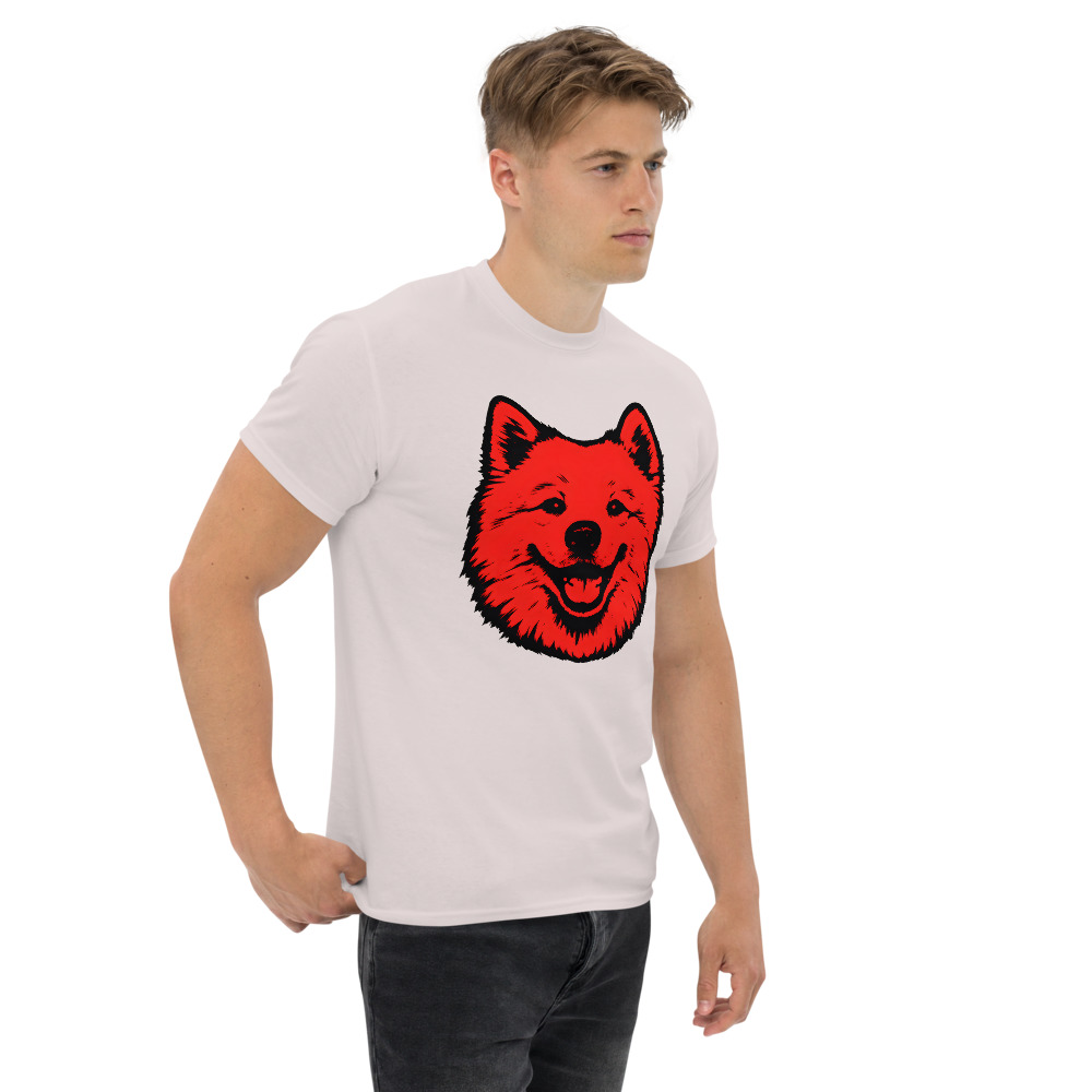 Samoyed in Pop Art style with bright red and deep black colors - Image 5