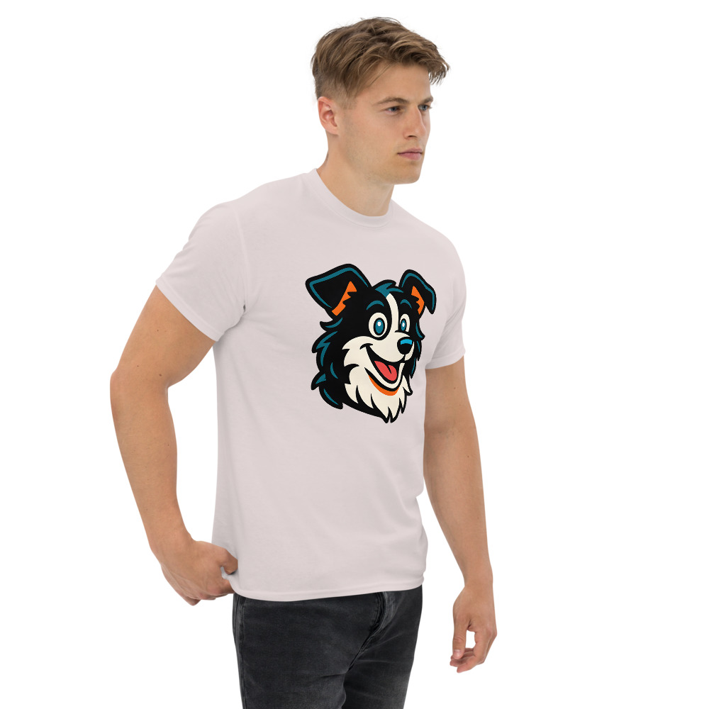 Border Collie in retro 90s cartoon style with bright colors - Image 3