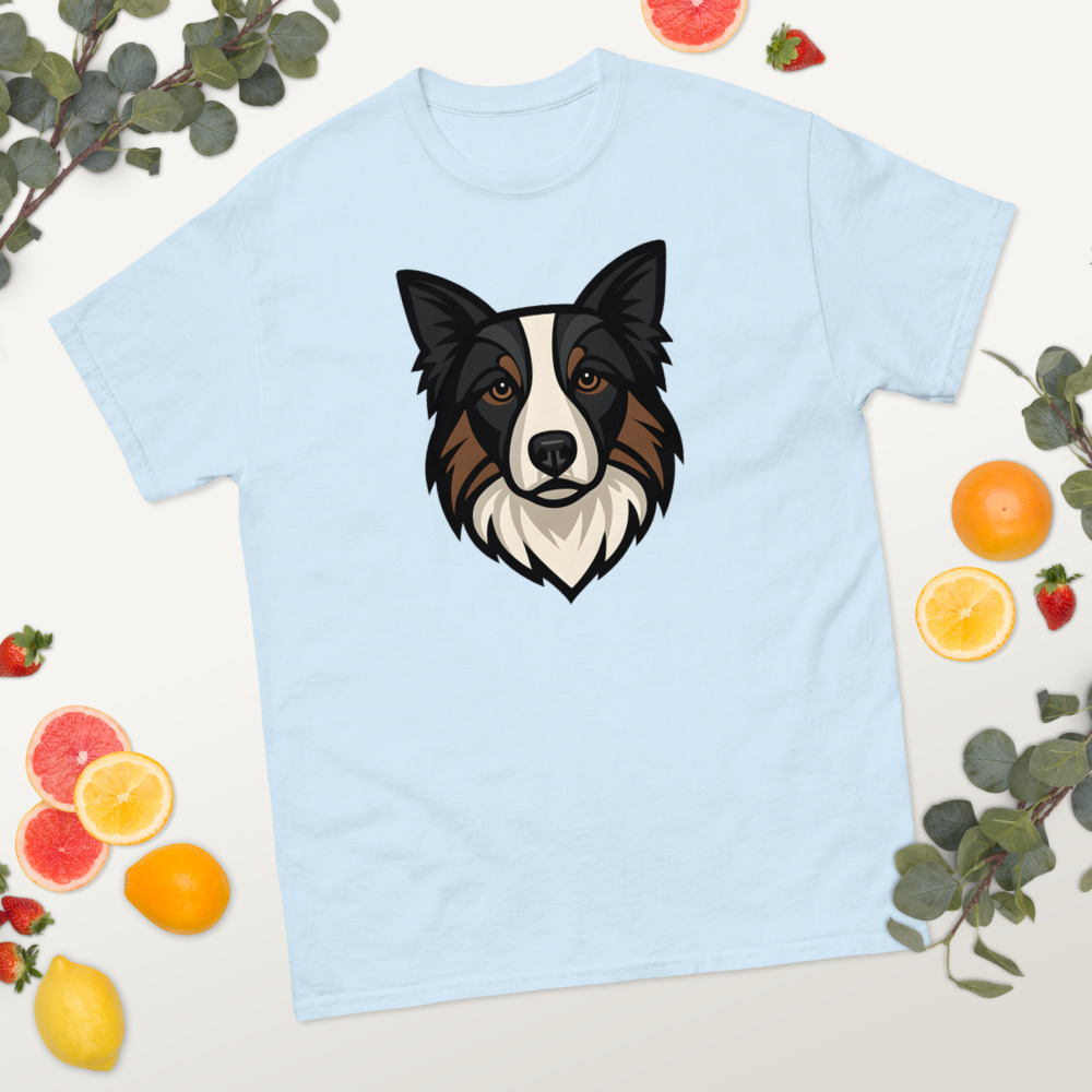 Border Collie in Art Deco style with common breed colors - Image 6