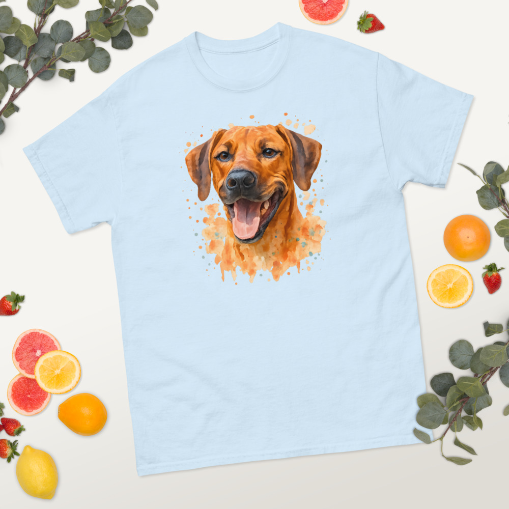 Rhodesian Ridgeback in watercolor splash style with colorful tones - Image 4