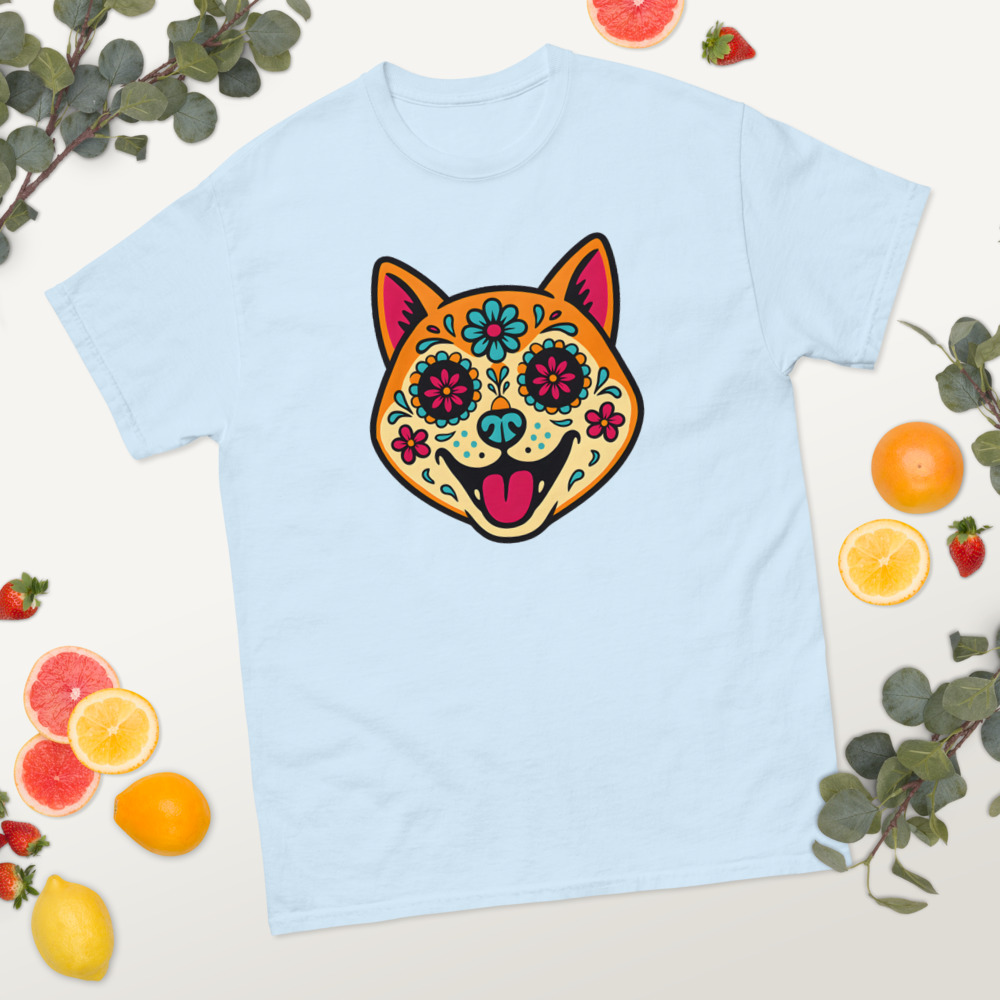 Shiba Inu in Day of Dead style with bright colors - Image 4