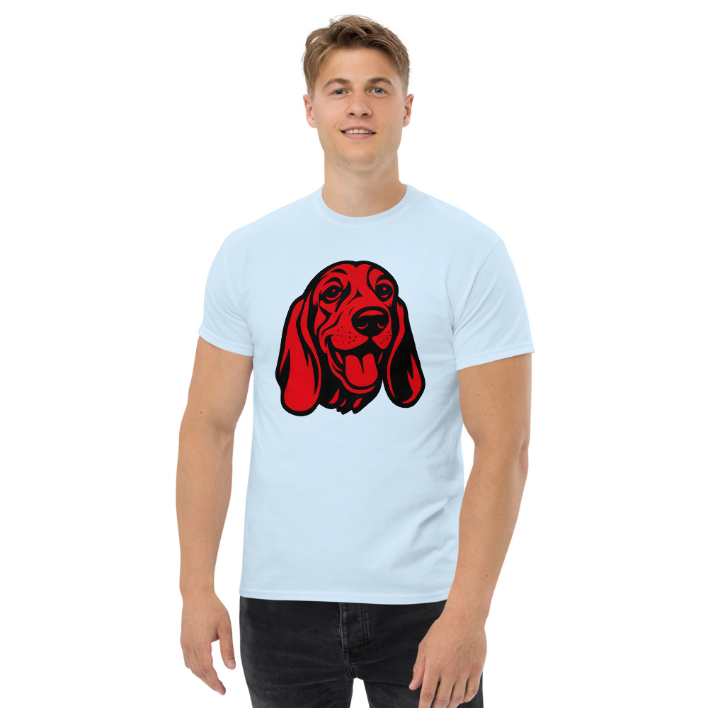 Basset Hound in Pop Art style with bright red and deep black colors - Image 5