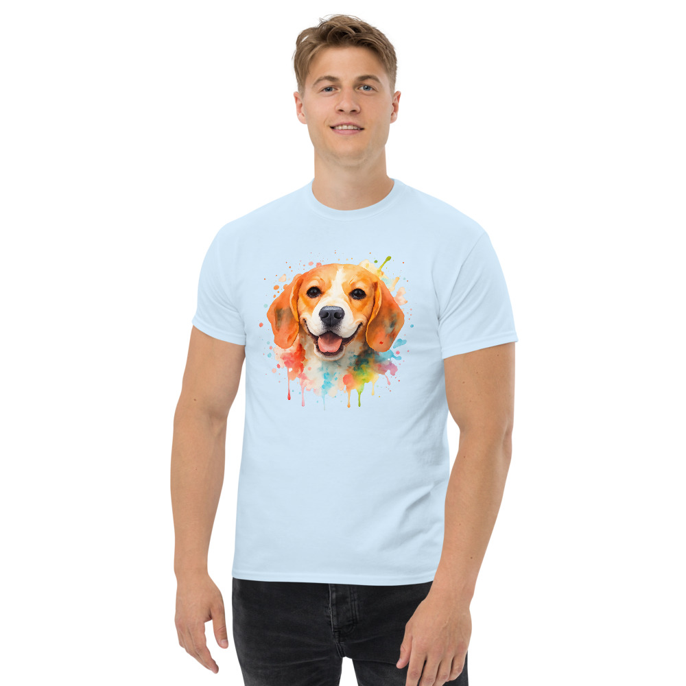 Beagle in watercolor splash style with vibrant colors - Image 4