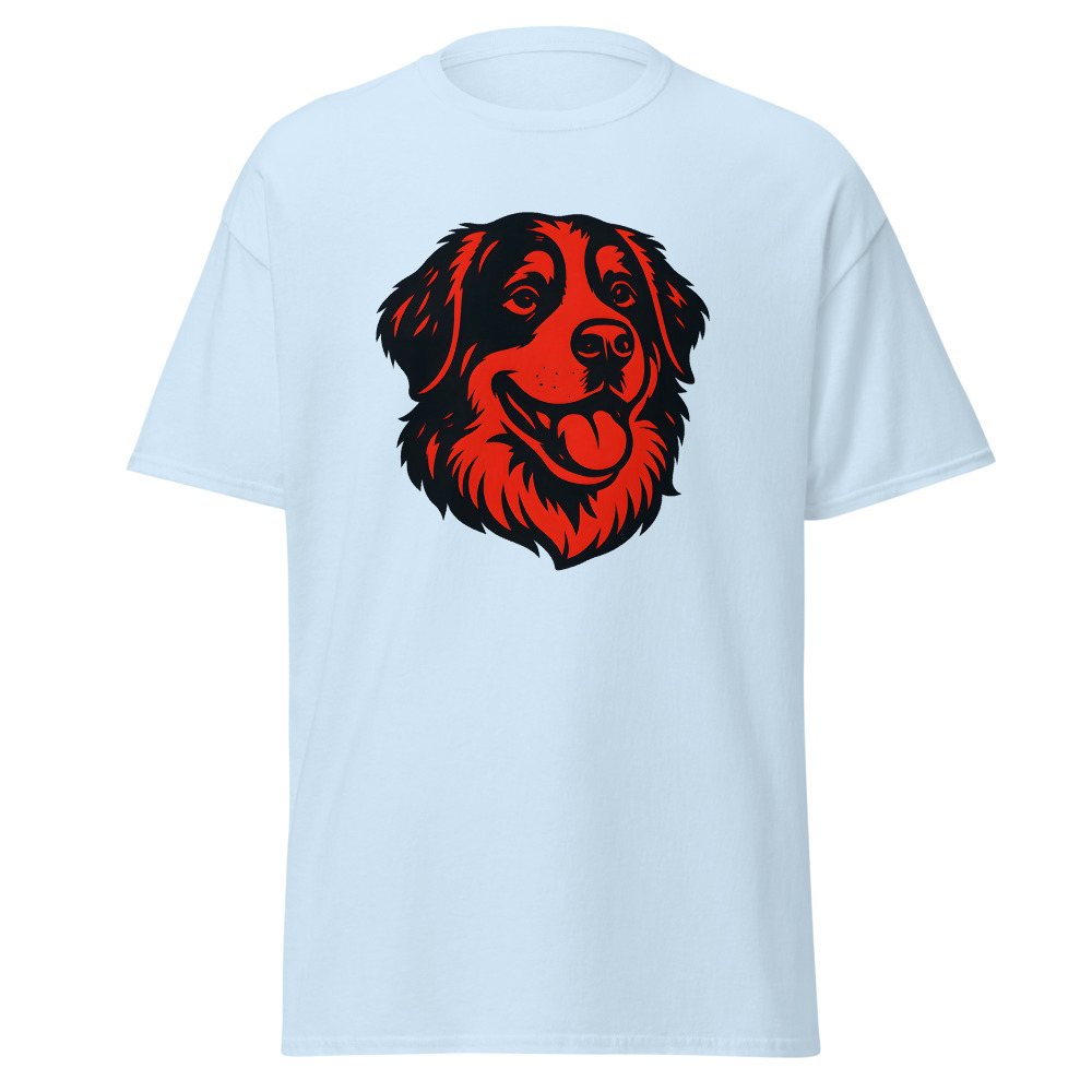 Bernese Mountain Dog in Pop Art style with bright red and deep black - Image 5