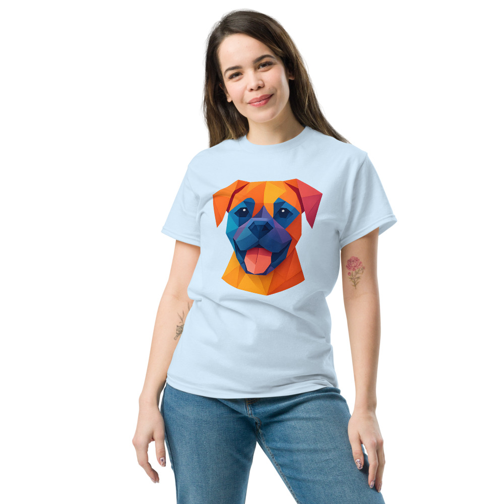 Boxer dog in origami paper style with bright colors - Image 6