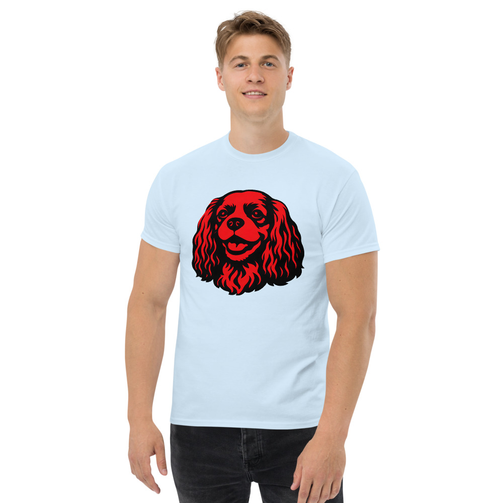 Cavalier King Charles Spaniel in Pop Art style with red and black colors - Image 5