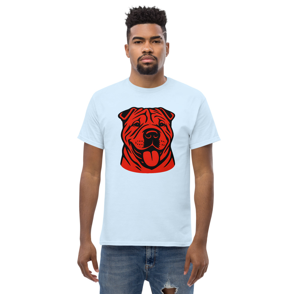 Chinese Shar-Pei in Pop Art style with bright red and deep black - Image 4