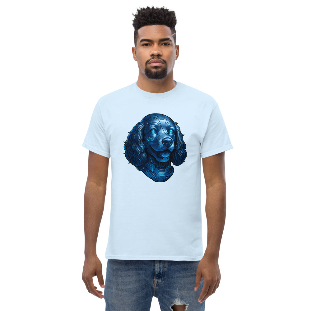 Cocker Spaniel in Cyberpunk style with Steel Silver and Electric Blue - Image 5