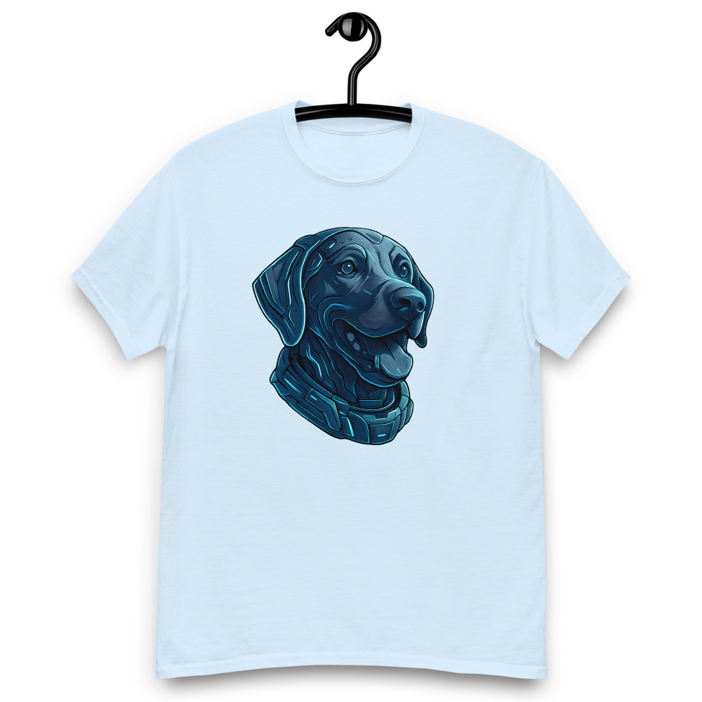 German Shorthaired Pointer in futuristic cyberpunk style with steel silver and electric blue - Image 7