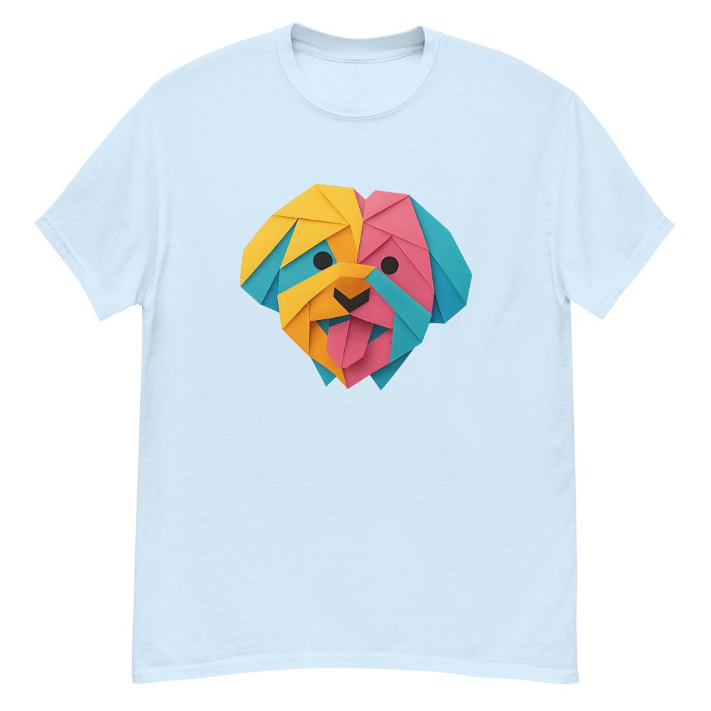 Maltese Dog in origami paper style with bright colors - Image 6