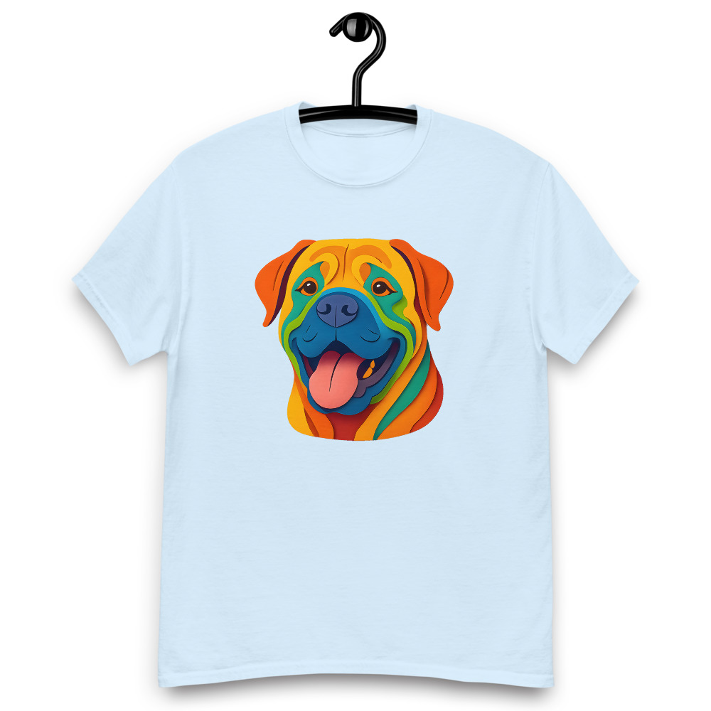 Mastiff in paper cutout style with bright colors - Image 6