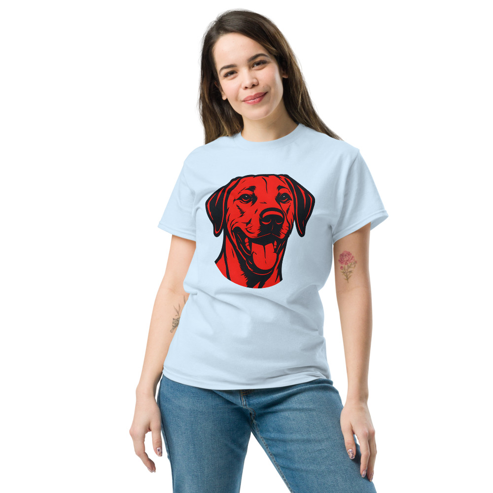 Rhodesian Ridgeback in Pop Art style with bright red and deep black - Image 3
