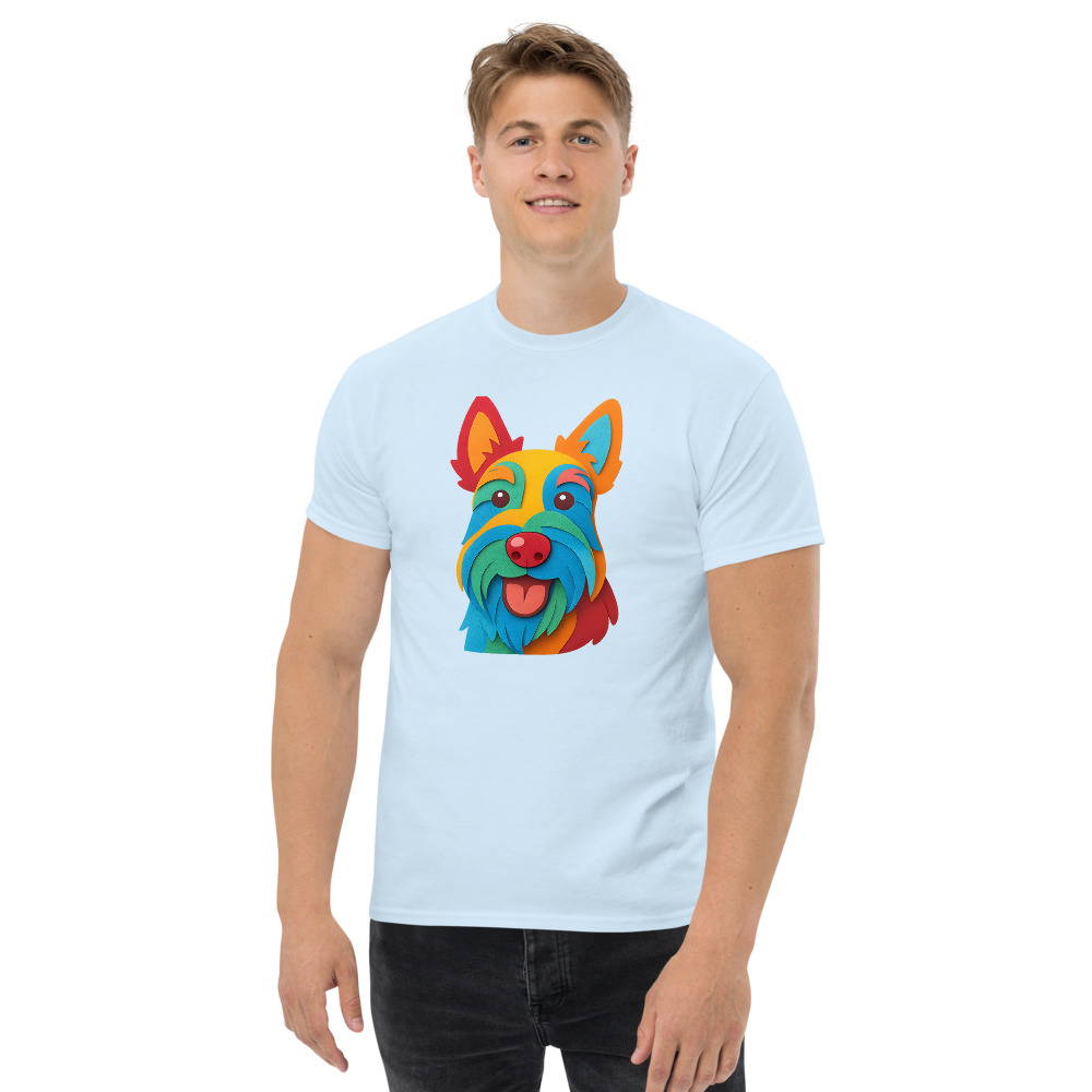 Scottish Terrier in paper cutout style with bright colors - Image 7