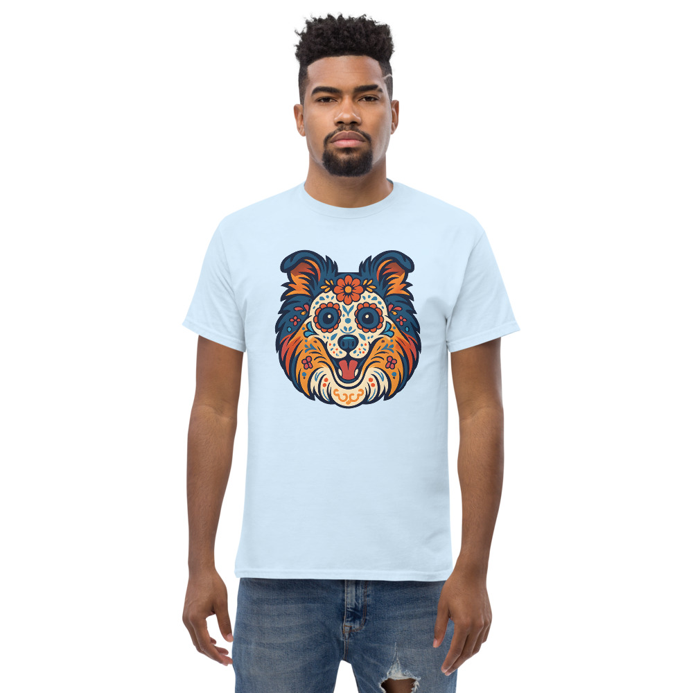 Shetland Sheepdog in Day of Dead style with bright colors - Image 5