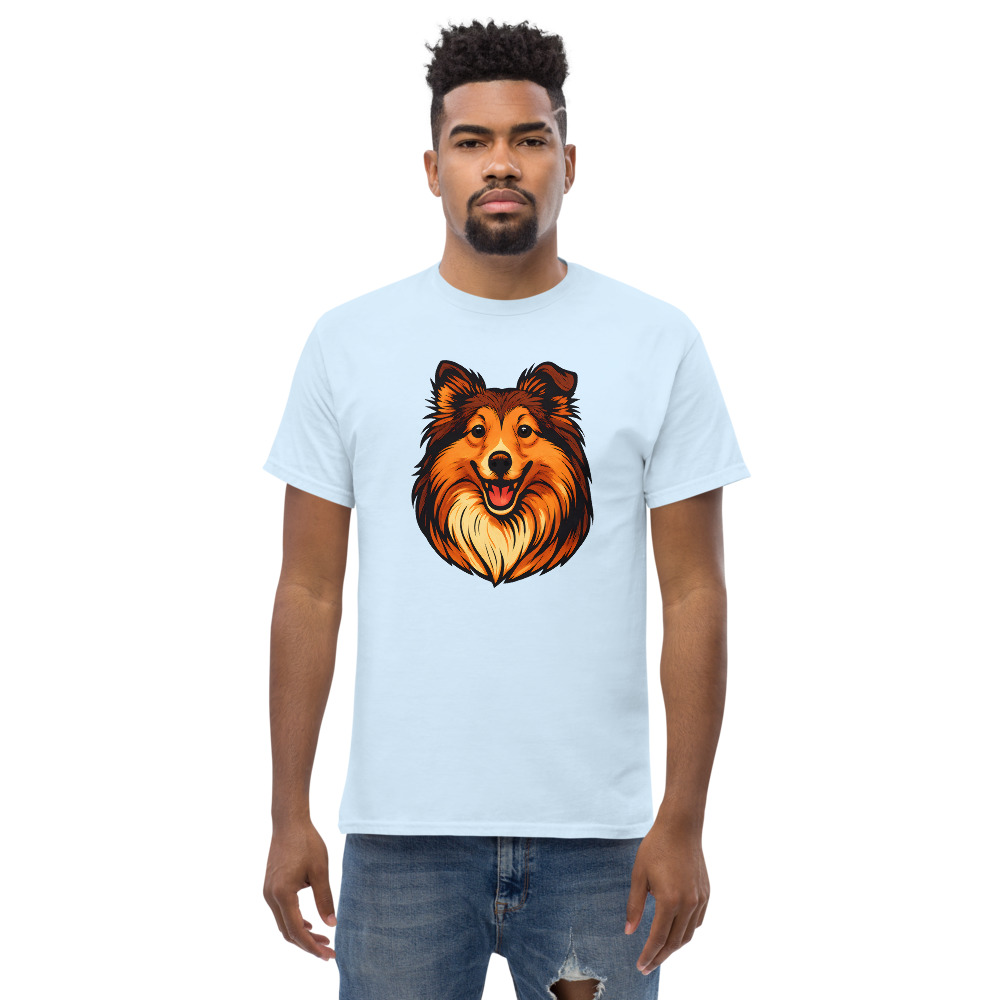 Shetland Sheepdog in comic book style with warm colors - Image 6