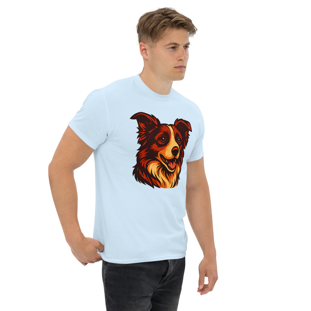 Border Collie in comic book style with warm colors - Image 6